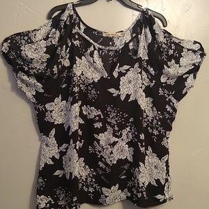 Liberty Love cold shoulder blouse. 1XL